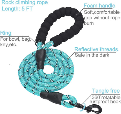 2-Pack Reflective Martingale Dog Collars with Safety Buckle