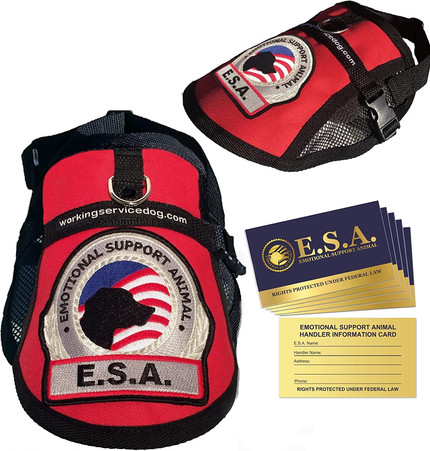 Breathable ESA Dog Vest Harness With Cooling Mesh Panel