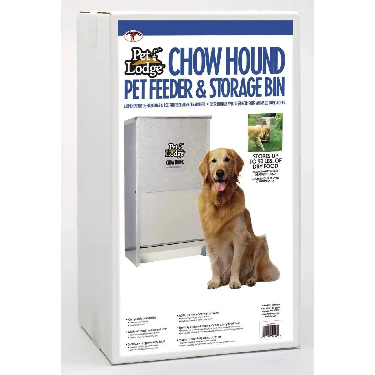 Chew-Proof 50 lb Automatic Dog Feeder with Pest Guard