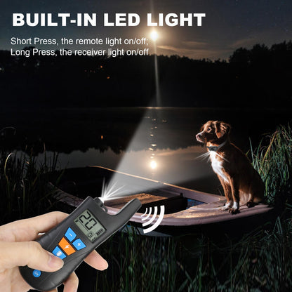 Dog Shock Collar with Remote, Waterproof Rechargeable Dog Training Collar for Small Medium Large Dogs, Electronic Collar with Sound, Vibration, and Electric Shock