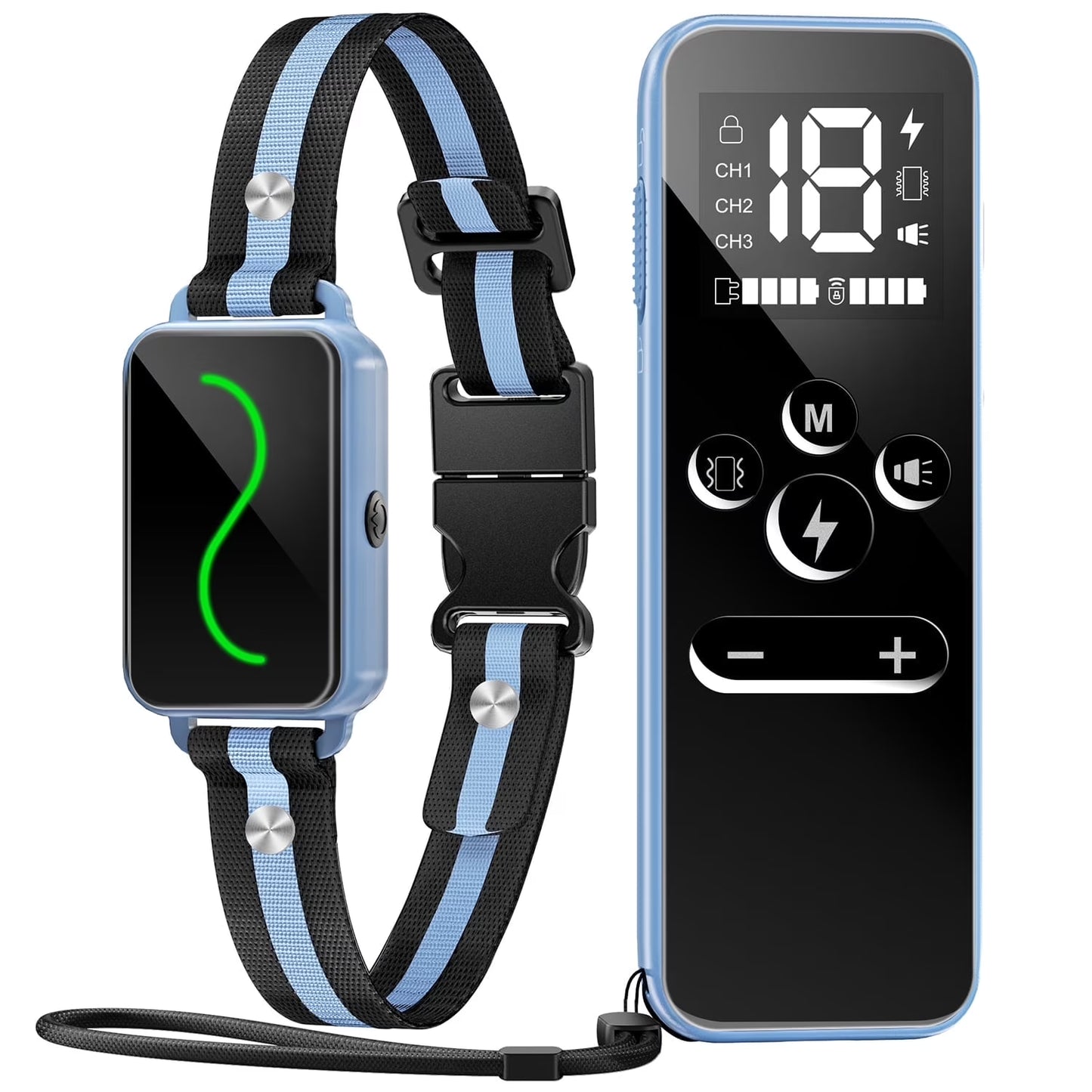 Dog Shock Collar, Training Collar with Remote for Puppies,Small, Medium, Large Dogs with Vibration, Electric Shock, Beep, Security Lock, and Waterproof