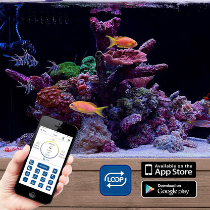 USA Dual 72" Inch Orbit Marine PRO IC Loop LED Saltwater Reef Marine Aquarium Light with Bluetooth App Control | Wireless Lighting & Eflux Wave Pump Control for Fish Tank (4338)