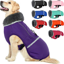 Warm Dog Coat - Reflective, Waterproof Winter Turtleneck Jacket for Cold Weather, Thick Fleece Snowsuit & Christmas Vest for Small to Large Dogs