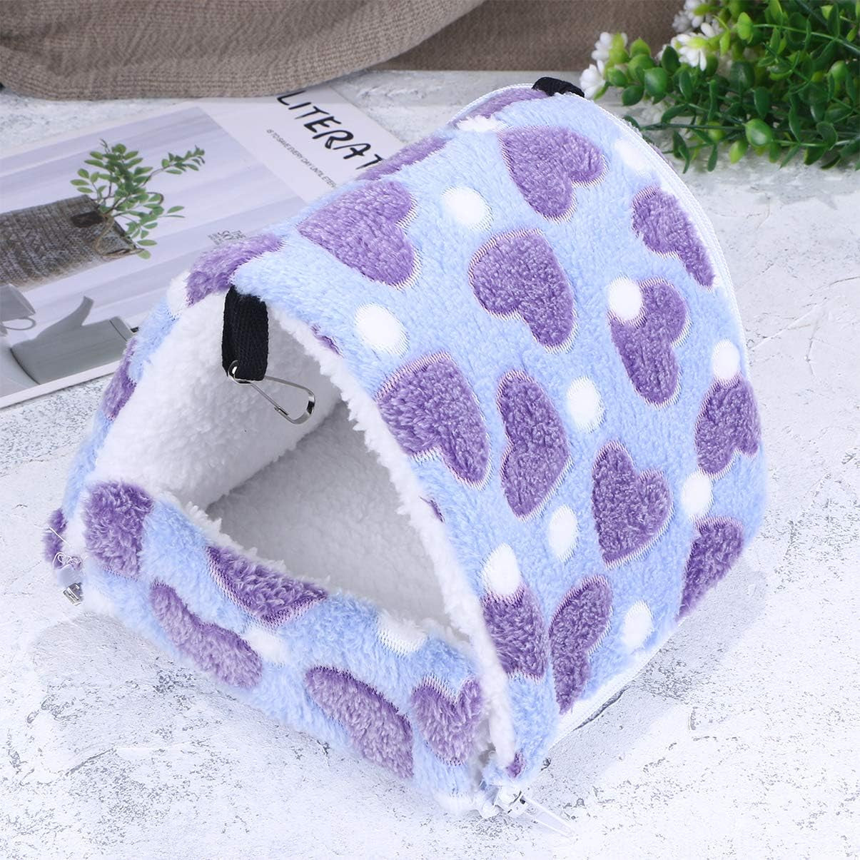 Guinea Pig Bed Hamster Bed: Hedgehog Winter Warm Cotton Hamster Sleeping Bag Nest Small Animal for Guinea Pigs Hedgehogs Ferrets