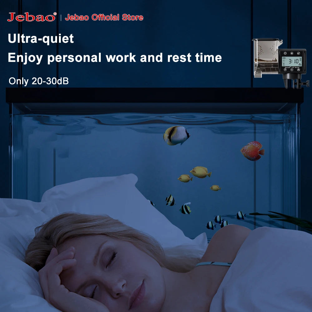 Jecod New Aquarium Fish Tank Feeder Intelligent Automatic Feeder Digital Timing Wifi Wireless Remote Control Fish Feeding