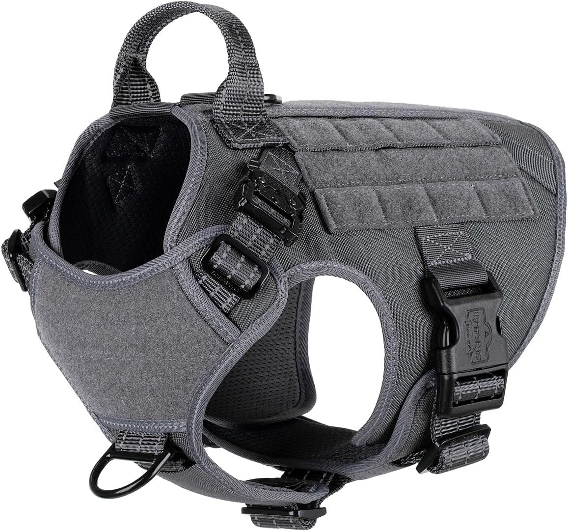 ICEFANG Tactical No-Pull Dog Harness with MOLLE & Handle