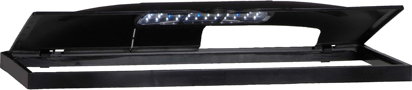 LED Light Hood for Aquariums, Day & Night Light 24 by 12-Inch,Blacks & Grays