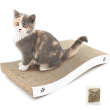 Cat Scratcher Cardboard with Premium Scratch Textures Design, Durable, Reversible