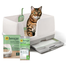Purina  Breeze Bigger Cat Litter Box System Kit with Pellet Cat Litter, XL Litter Box and Litter Box Pads