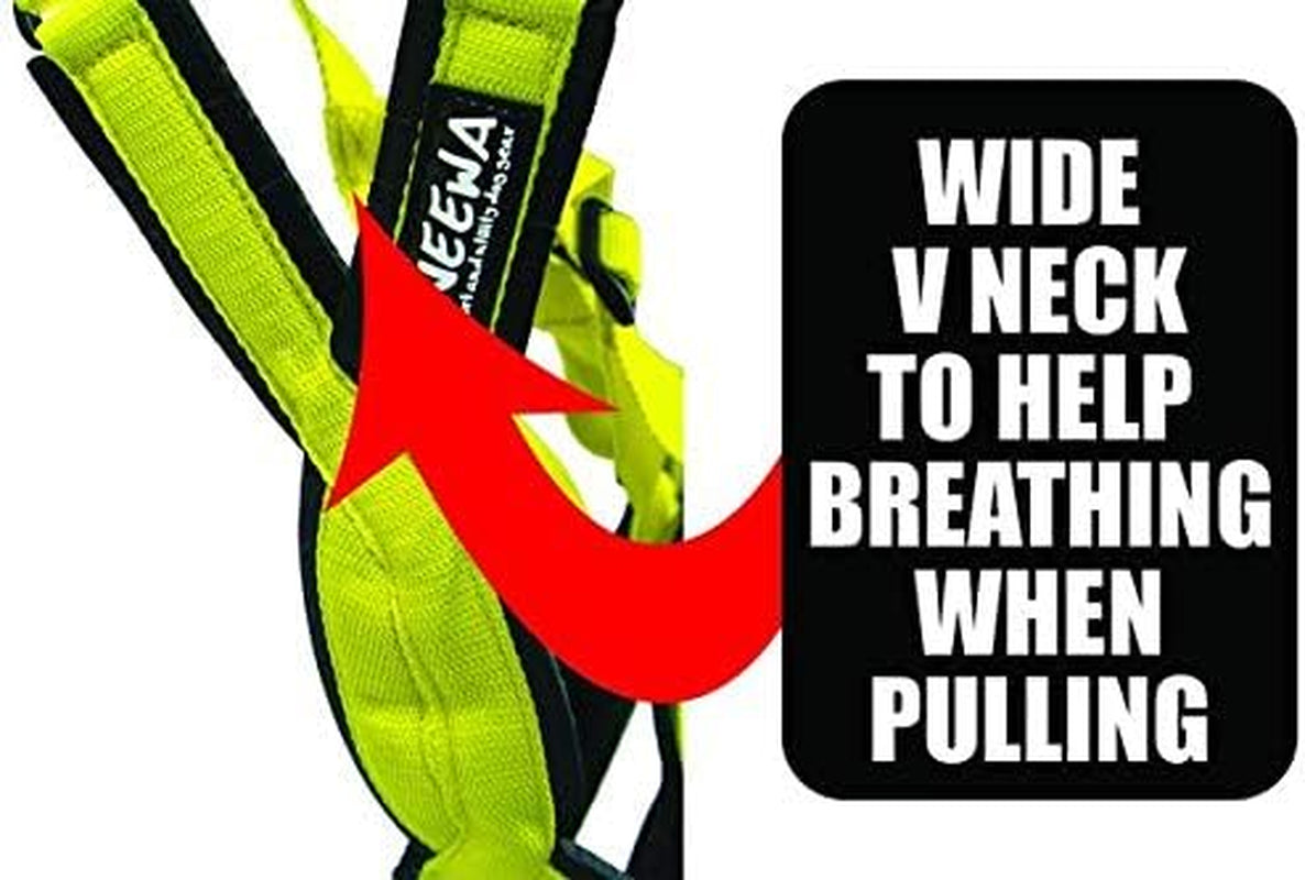 Neewa Adjustable Sled Pro X-Back Pulling Harness (Small Yellow)
