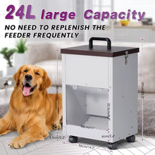 30 lb Outdoor Gravity Dog Feeder for Large Breeds