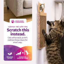 Scratch up Corrugated Hanging Cat Scratcher, Catnip Infusion Technology - Brown, Single Wide
