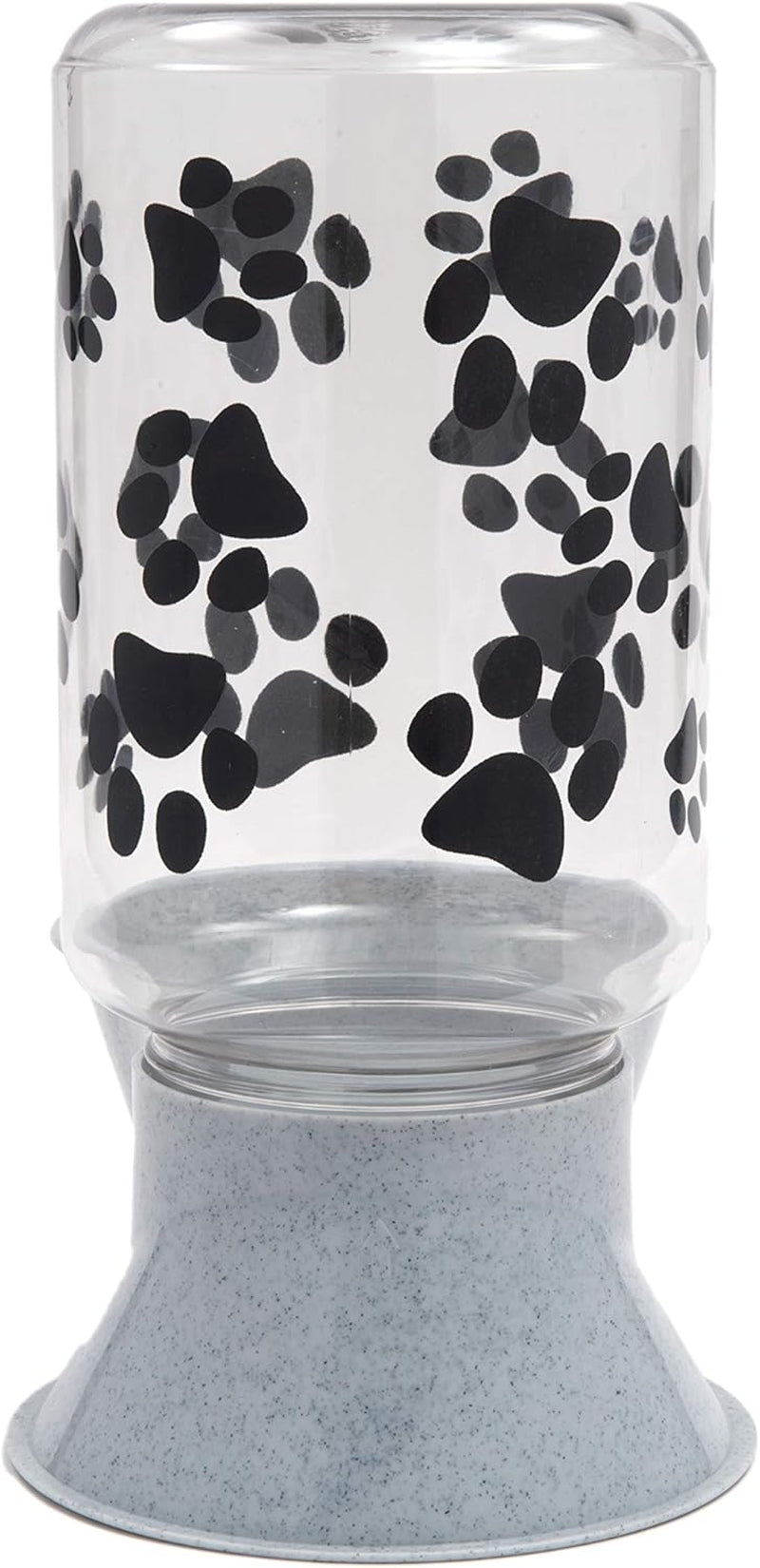 ® Reversible Water or Dry Food Feeders for Dogs and Cats - Made in USA (Gray, 4 Quart)