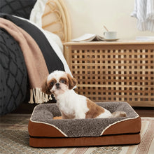 Orthopedic Egg Crate Dog Bed Sofa, Size S (20" x 16")
