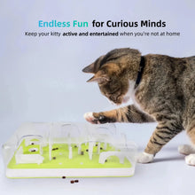 Cat Puzzle Feeder Toy, Cat Slow Puzzle Feeding Toy for Kitty IQ Training & Mental Stimulation, Kitty Enrichment Toys for Indoor Cats, Puzzle