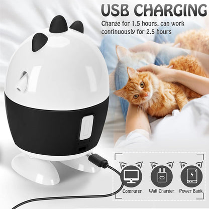 Cat Toys Interactive, Cat Light Toy and Cat Feather Toys 2 in 1, Recharge Cat Exercise Toys for Indoor Cats Automatic Cat Toys Interactive for Kitten