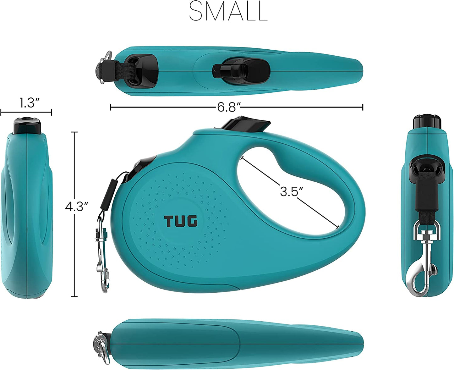 Monochrome 360° Tangle-Free Retractable Dog Leash, 16 Ft
