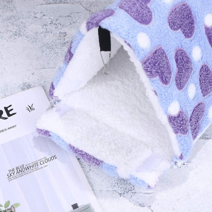 Guinea Pig Bed Hamster Bed: Hedgehog Winter Warm Cotton Hamster Sleeping Bag Nest Small Animal for Guinea Pigs Hedgehogs Ferrets