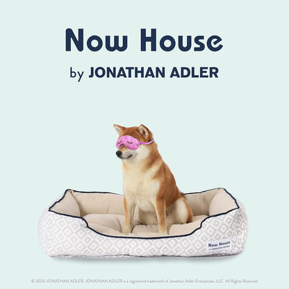 Grey Diamond Cuddler Dog Bed, Small 24" x 19" x 8"