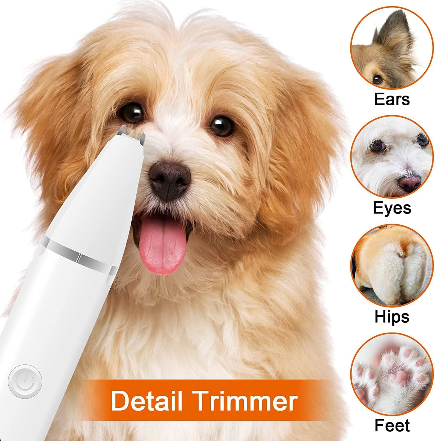 Quiet Cordless Pet Grooming Kit with Clippers & Nail Grinder