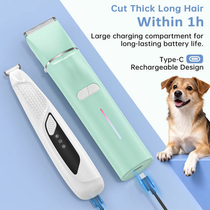 4-in-1 Cordless Dog Grooming Kit for Thick Coats