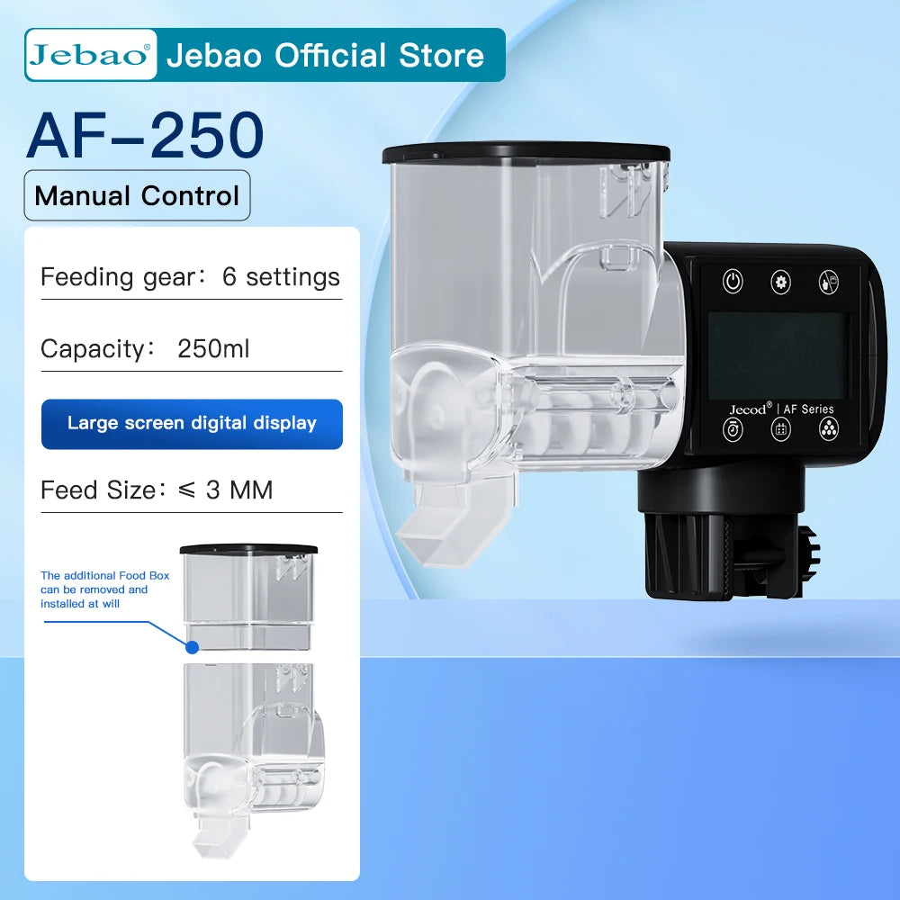 Jecod New Aquarium Fish Tank Feeder Intelligent Automatic Feeder Digital Timing Wifi Wireless Remote Control Fish Feeding