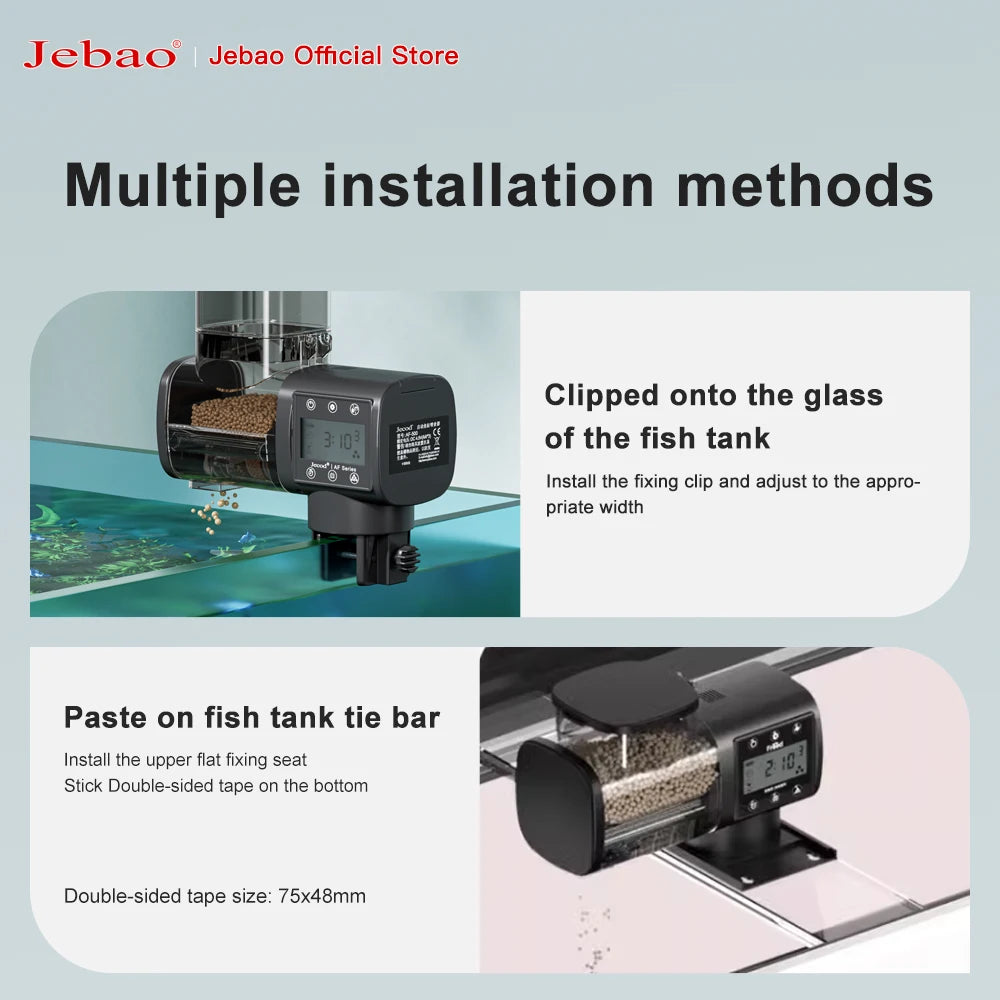 Jecod New Aquarium Fish Tank Feeder Intelligent Automatic Feeder Digital Timing Wifi Wireless Remote Control Fish Feeding