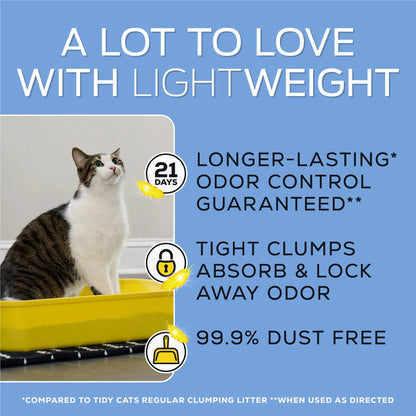 Purina  Lightweight Clumping Cat Litter, Unscented, 8.5 Lb Jug