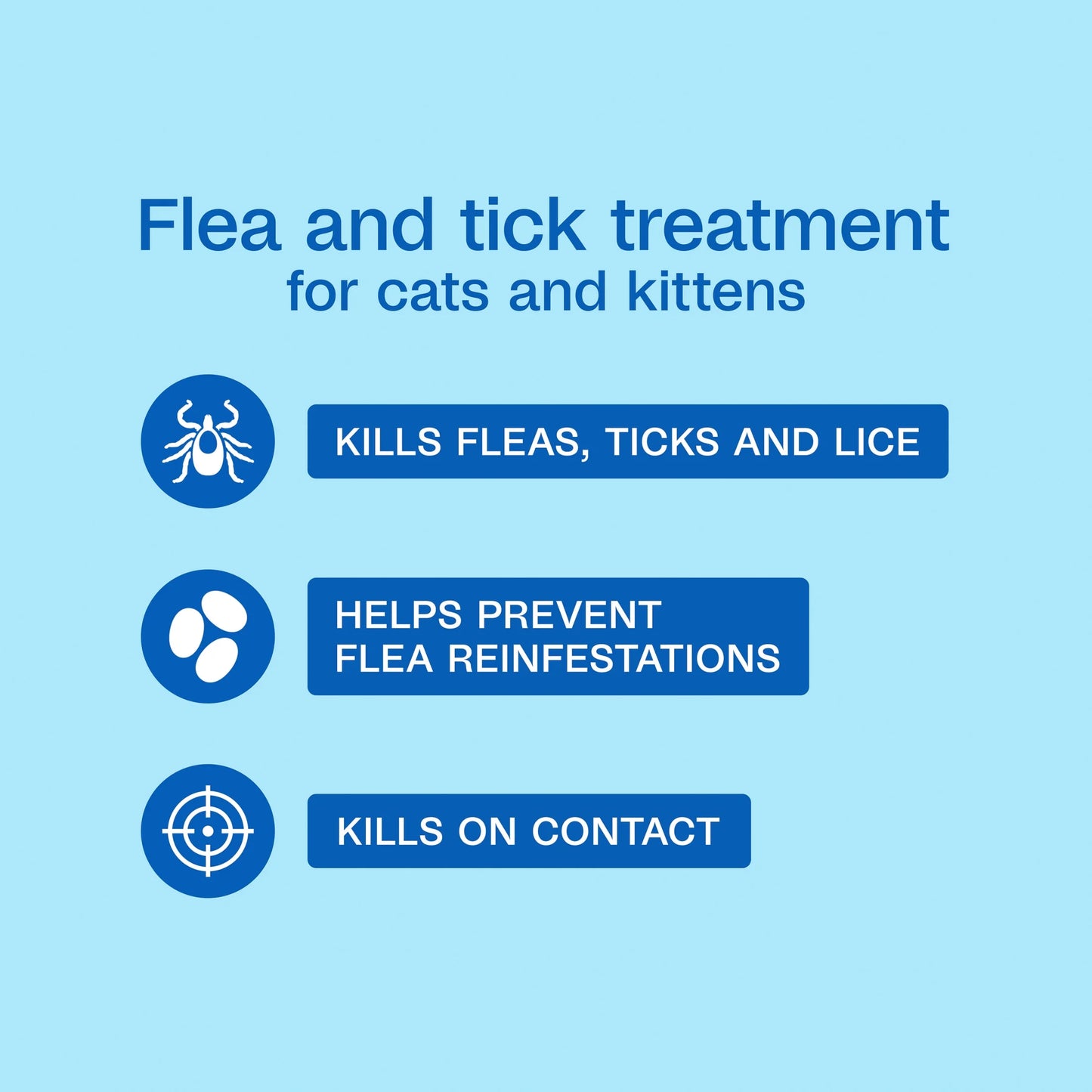 plus Flea & Tick Foaming Shampoo & Wash for Cats & Kittens over 12 Weeks, Sensitive Skin Flea Treatment for Cats & Kittens, Kills Adult Fleas, Ticks and Lice on Contact, 10 Fluid Ounces