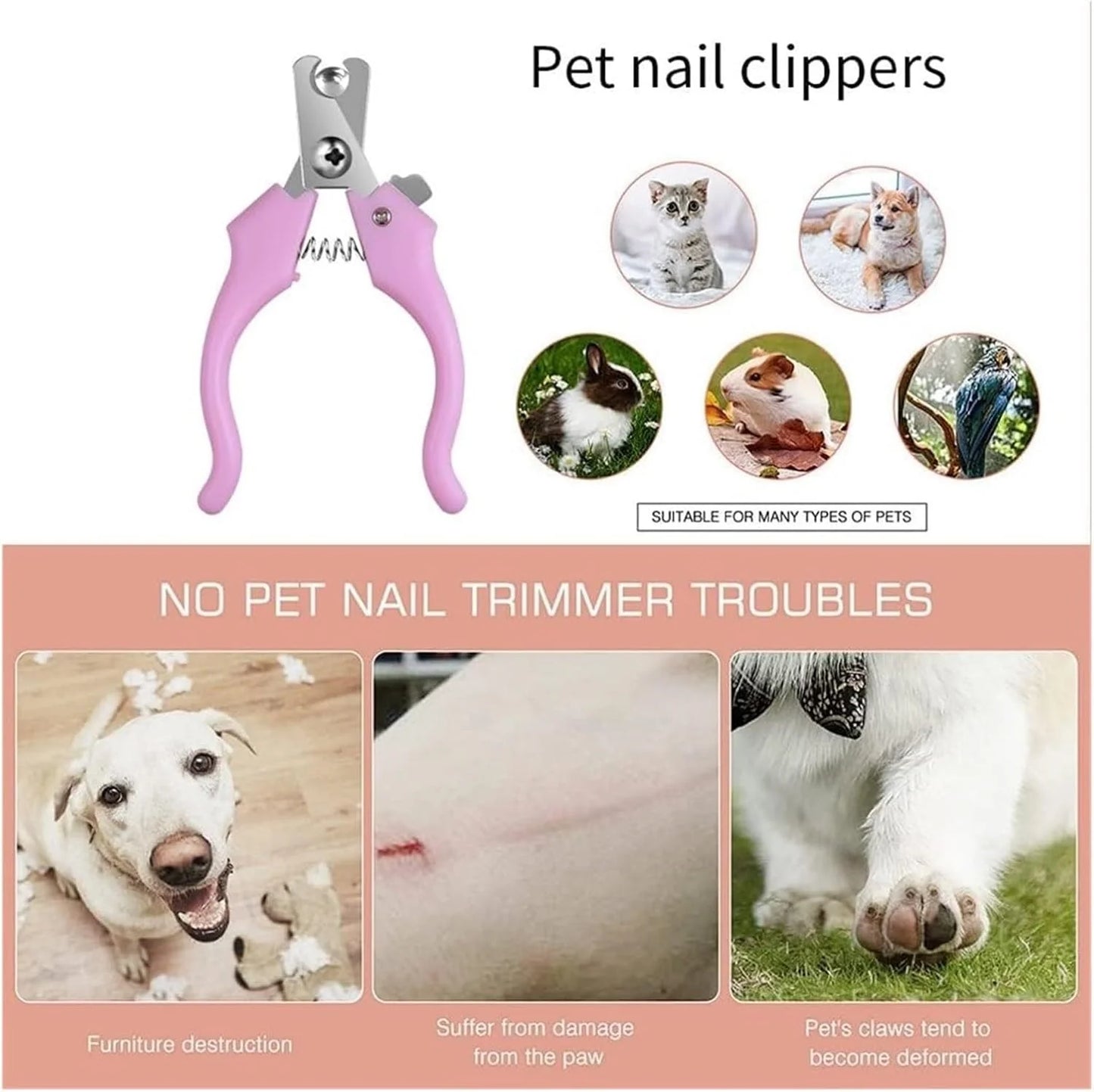 4-in-1 Low-Noise Cordless Dog Grooming Clippers Kit