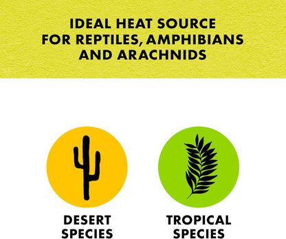 Heat Mat, Terrarium Heater for Reptiles, Snakes (Ball Pythons, Corn Snakes), Leopard Geckos, Tortoises, Amphibians and Arachnids, Medium, Fits 30-40 Gallon, 16 Watt