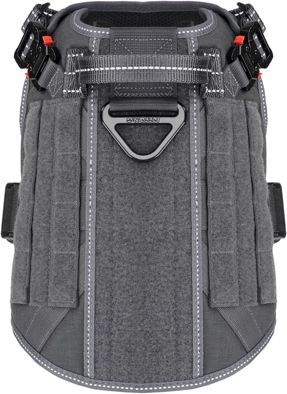 ICEFANG Tactical No-Pull Dog Harness with MOLLE & Handle