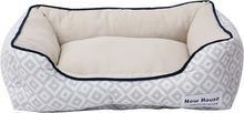 Grey Diamond Cuddler Dog Bed, Small 24" x 19" x 8"