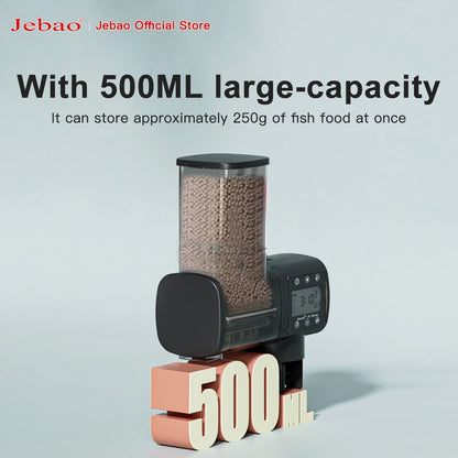 Jecod New Aquarium Fish Tank Feeder Intelligent Automatic Feeder Digital Timing Wifi Wireless Remote Control Fish Feeding