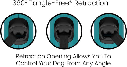 Monochrome 360° Tangle-Free Retractable Dog Leash, 16 Ft