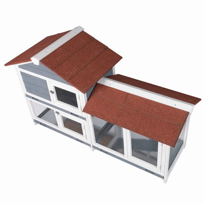 Wooden Waterproof Rabbit Hutch Pet House