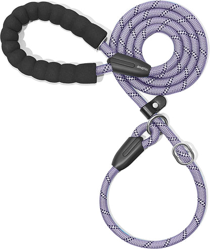 Lavender Slip Lead Dog Leash 1/2" x 6 FT