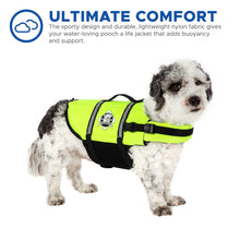 1400 Dog Life Jacket, Neon Yellow - Medium
