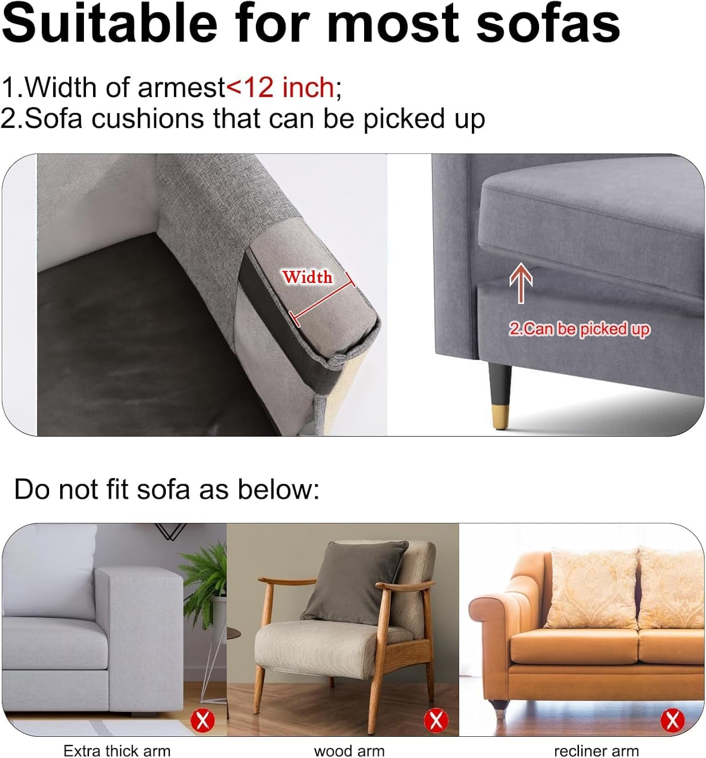 Cat Scratch Sofa Protector,Cat Scratching Couch Protector with 19.7''L*23.6''W Natural Sisal Scratching Mat for Protecting Couch Sofa Chair (Dark Grey/Left Hand)