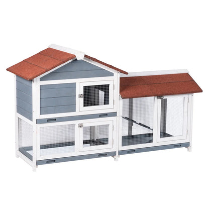 Wooden Waterproof Rabbit Hutch Pet House
