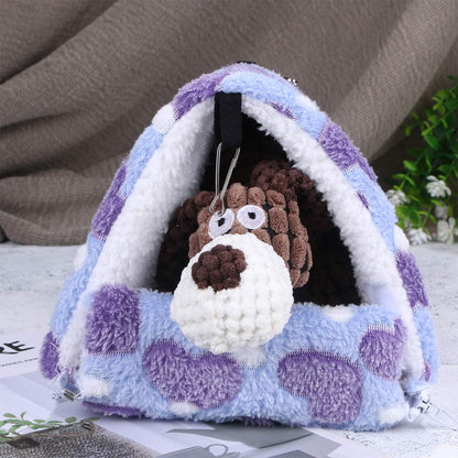 Guinea Pig Bed Hamster Bed: Hedgehog Winter Warm Cotton Hamster Sleeping Bag Nest Small Animal for Guinea Pigs Hedgehogs Ferrets