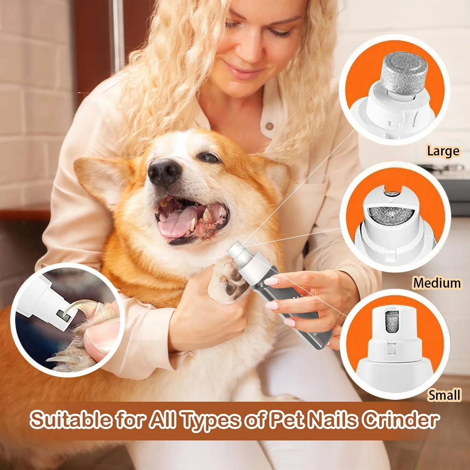 4-in-1 Low-Noise Cordless Dog Grooming Clippers Kit