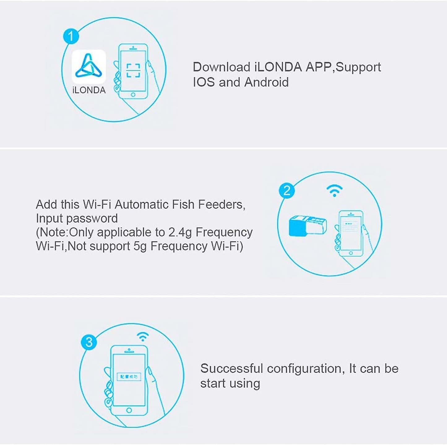 [Upgrade] Wifi Control Automatic Fish Feeder with APP  Aquarium Automatic Fish Feeder, Wifi Control Auto Fish Food Dispenser for Home Office (Black)