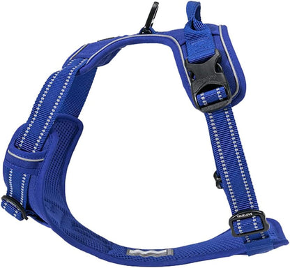 TrueLove Reflective No-Pull Dog Harness with Handle Royal Blue,L