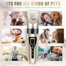 Low-Noise Cordless Pet Clippers Kit for Thick Coats