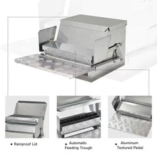 30 Lbs. Capacity Automatic Chicken Poultry Feeder with a Galvanized Steel and Aluminium Build