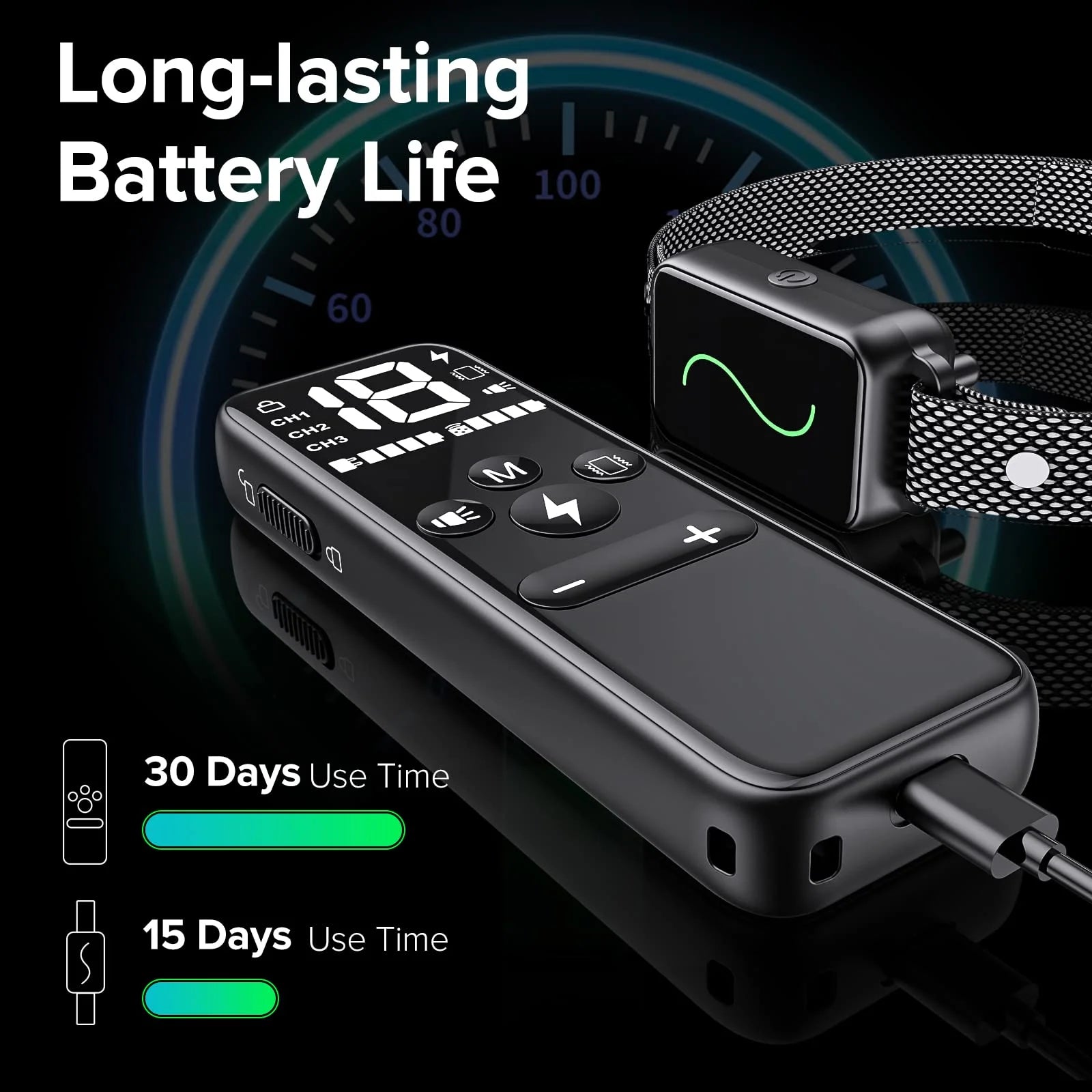 Dog Shock Collar, Dog Training Collar with Remote, IPX7 Waterproof with 3 Training Modes, Suitable for All Breeds
