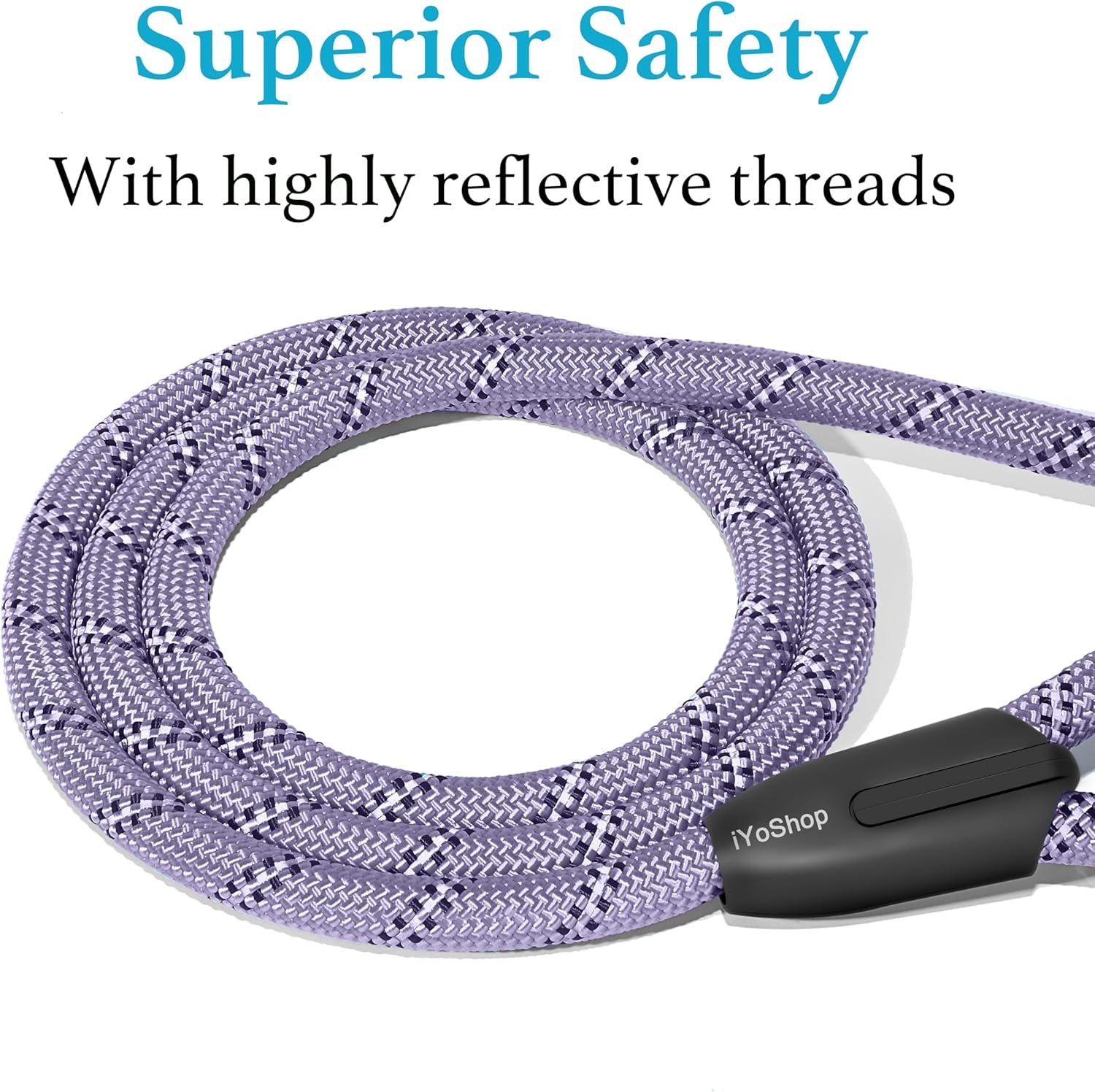 Lavender Slip Lead Dog Leash 1/2" x 6 FT